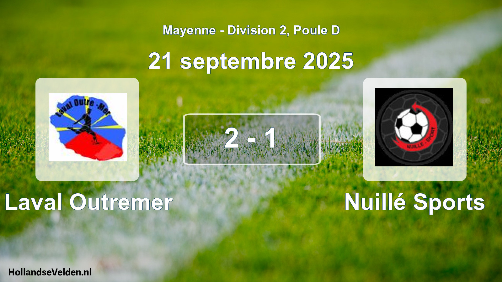 Gespeelde wedstrijd: Laval Outremer - Nuillé Sports 2 - 1 (21 septembre 2025)