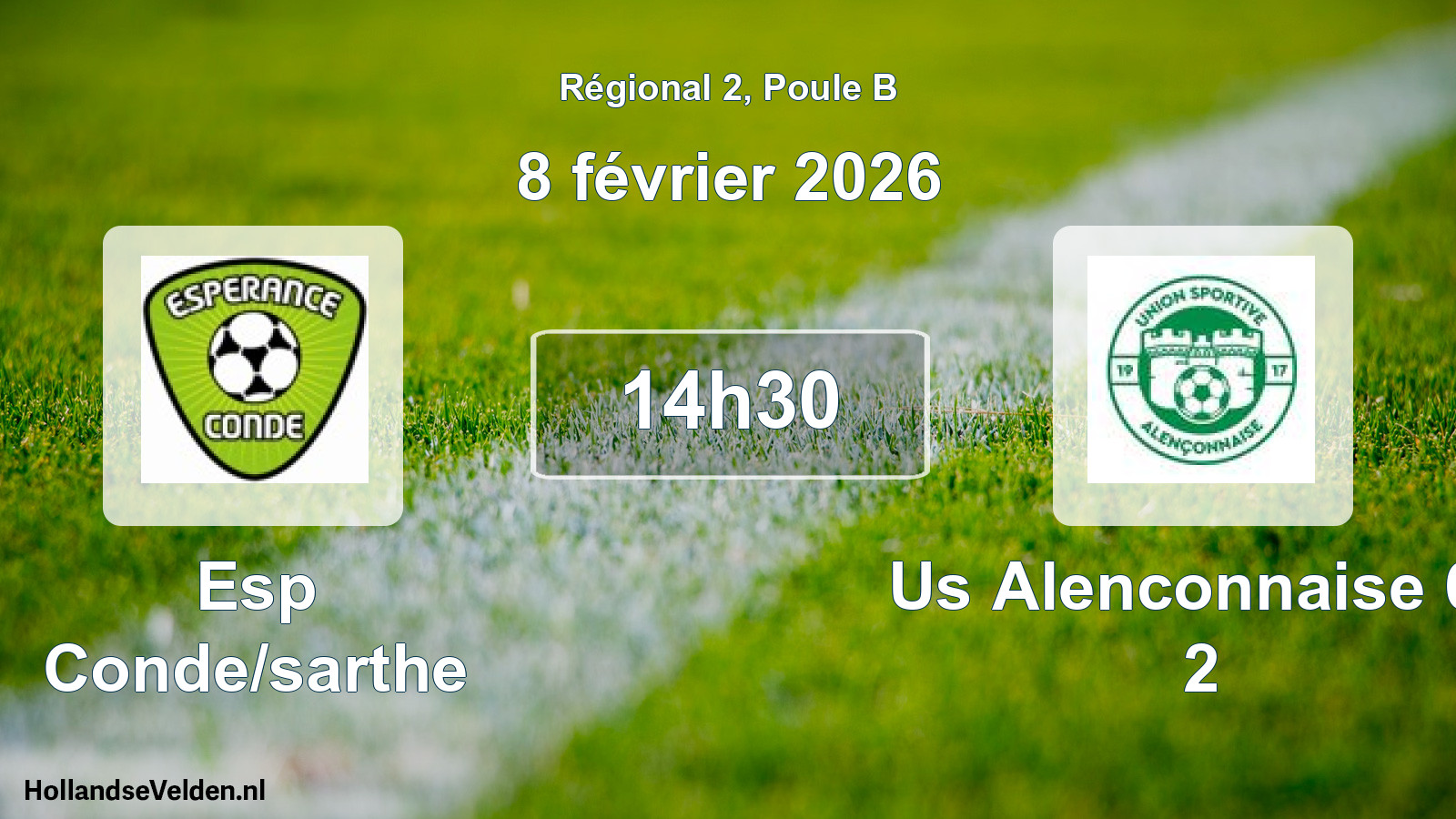 Scheduled Match: Esp Conde/sarthe - Us Alenconnaise 61 2 (8 February 2026)
