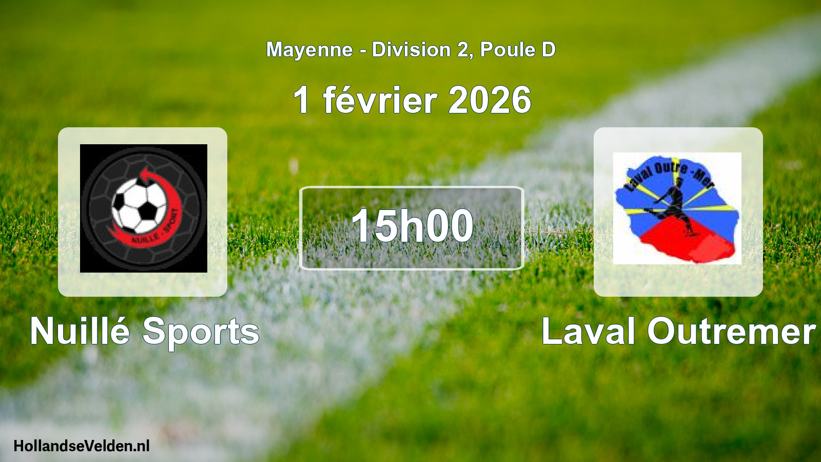 Geplande wedstrijd: Nuillé Sports - Laval Outremer (1 februari 2026)