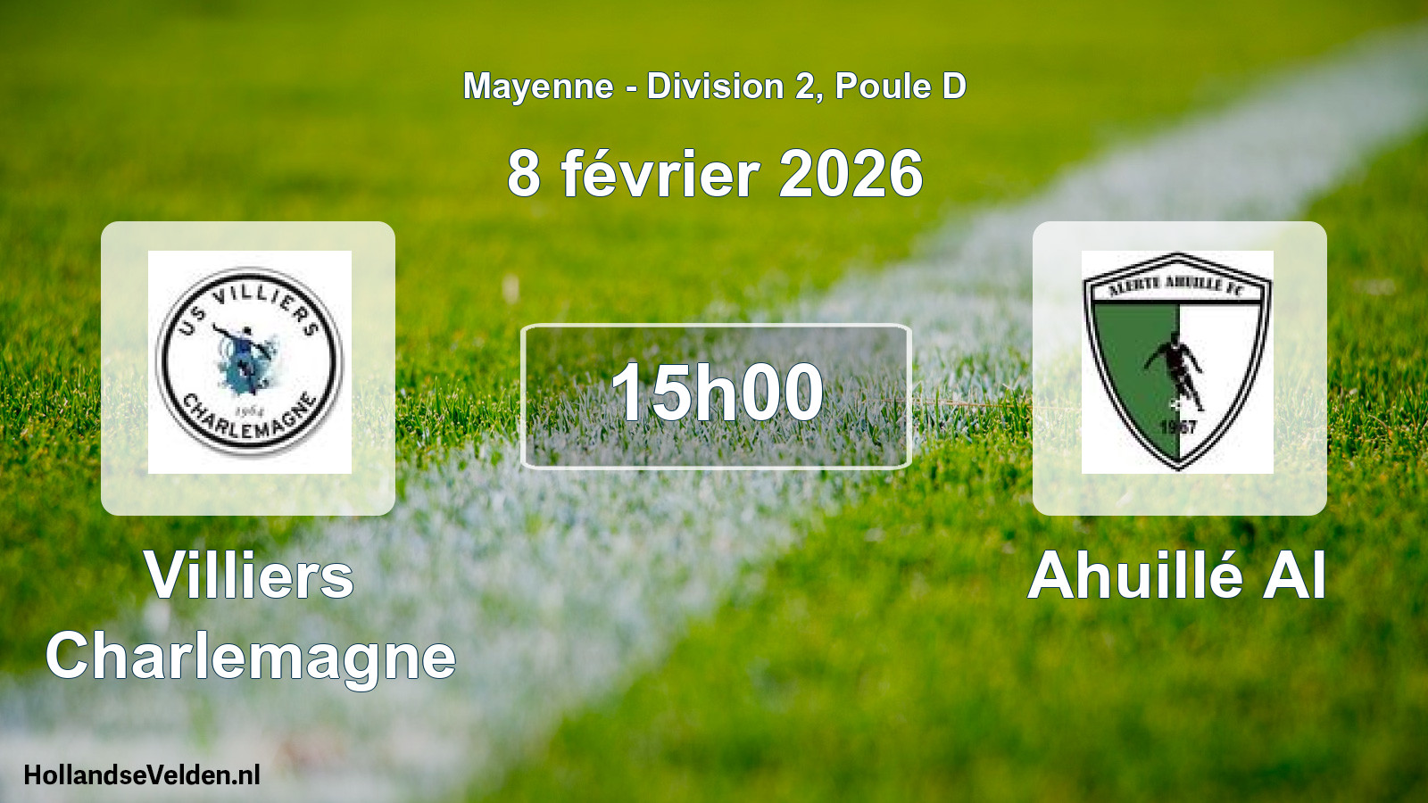 Scheduled Match: Villiers Charlemagne - Ahuillé Al (8 February 2026)