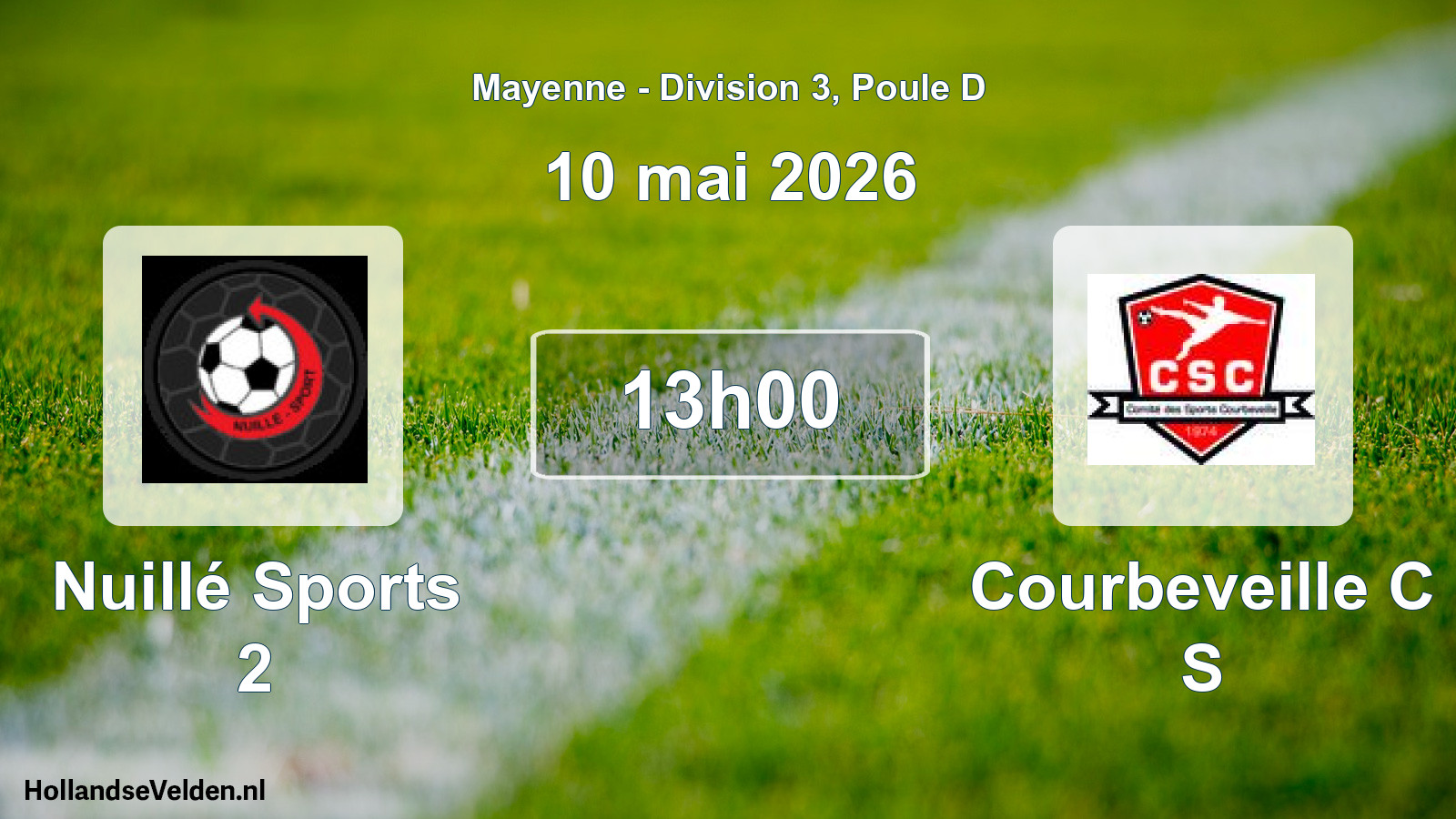 Geplande wedstrijd: Nuillé Sports 2 - Courbeveille C S (10 mai 2026)