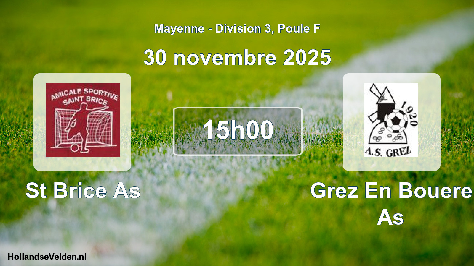 Scheduled Match: St Brice As - Grez En Bouere As (30 November 2025)
