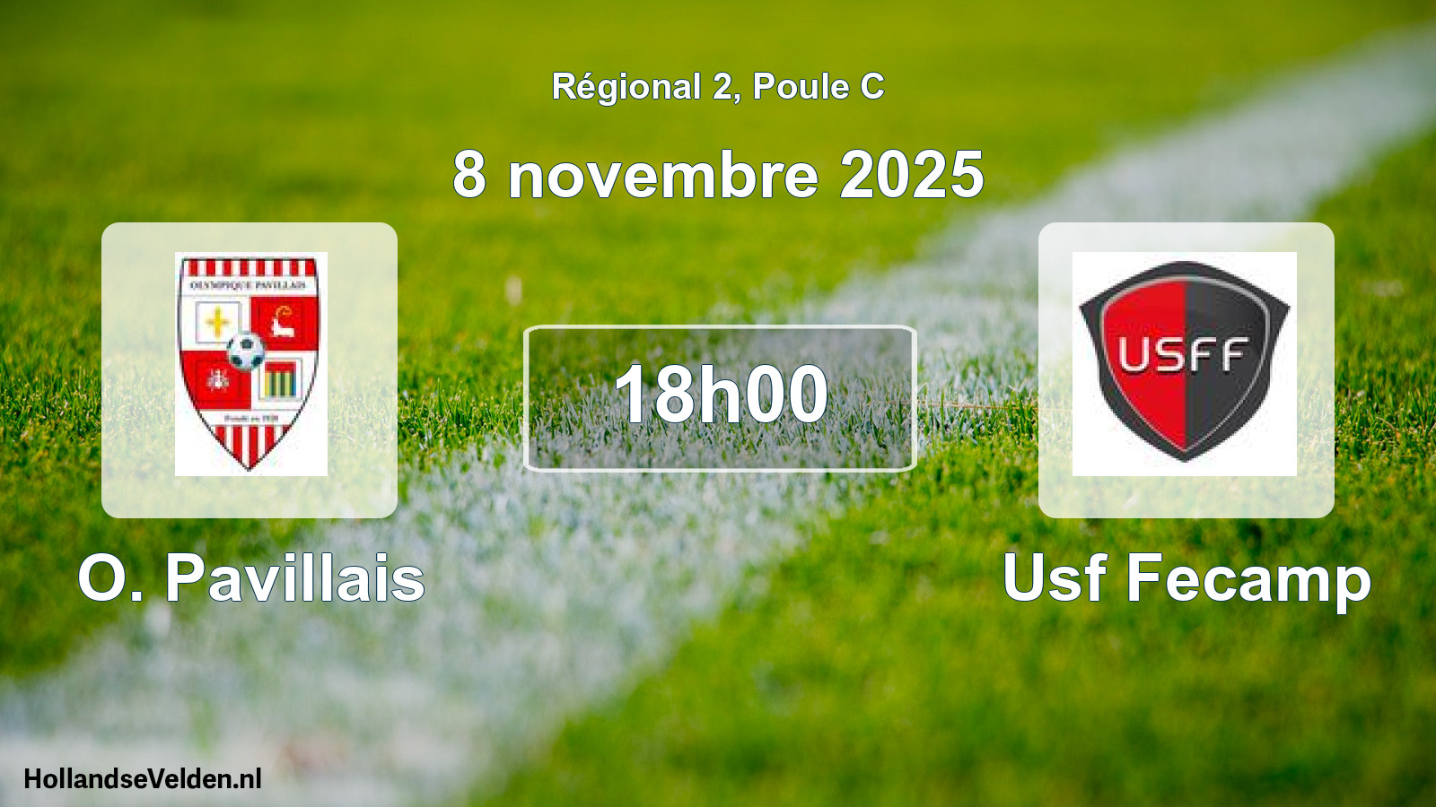Geplande wedstrijd: O. Pavillais - Usf Fecamp (8 novembre 2025)