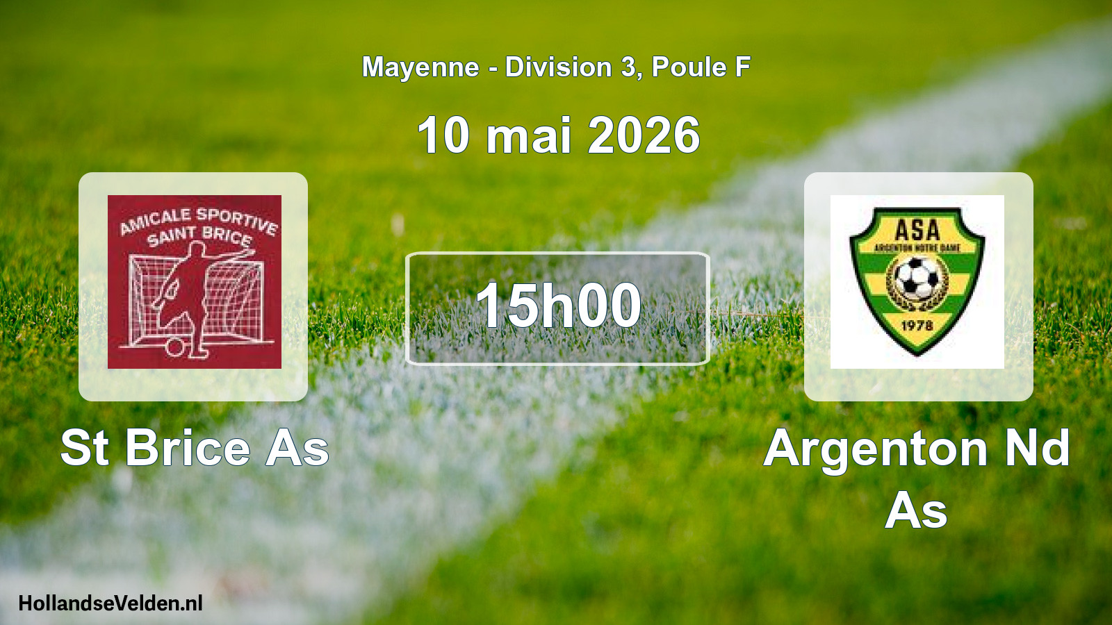 Scheduled Match: St Brice As - Argenton Nd As (10 May 2026)