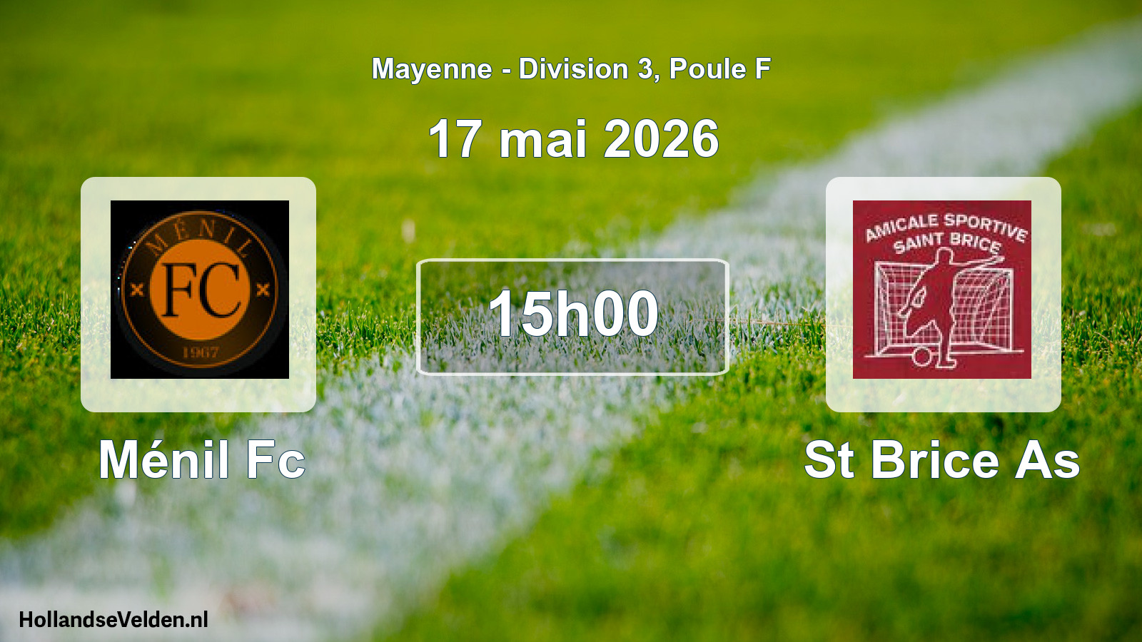 Scheduled Match: Ménil Fc - St Brice As (17 May 2026)