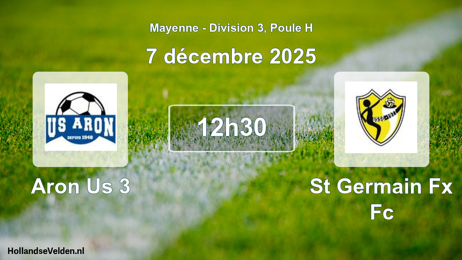 Scheduled Match: Aron Us 3 - St Germain Fx Fc (7 December 2025)