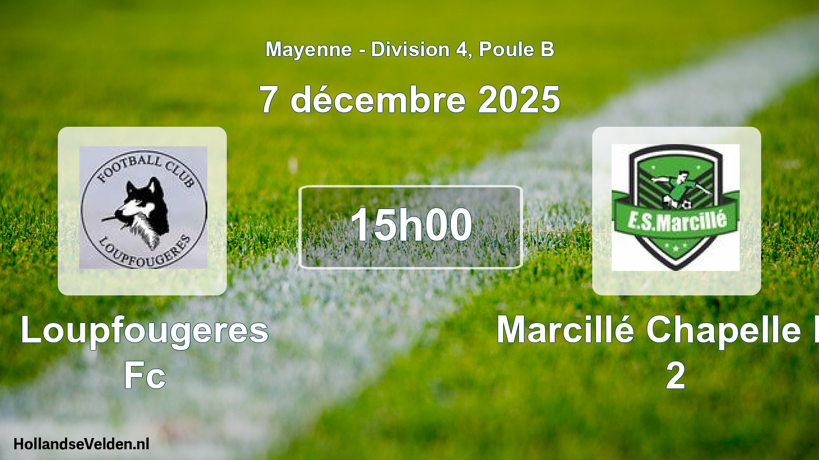 Geplande wedstrijd: Loupfougeres Fc - Marcillé Chapelle Es 2 (7 december 2025)