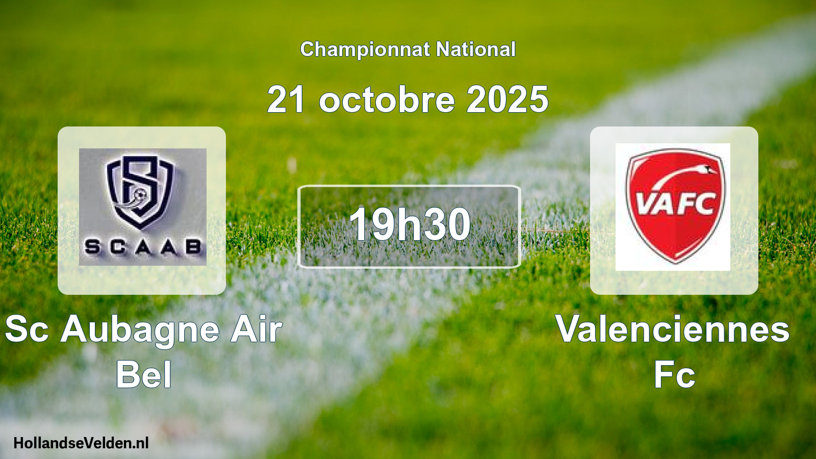 Scheduled Match: Sc Aubagne Air Bel - Valenciennes Fc (21 October 2025)