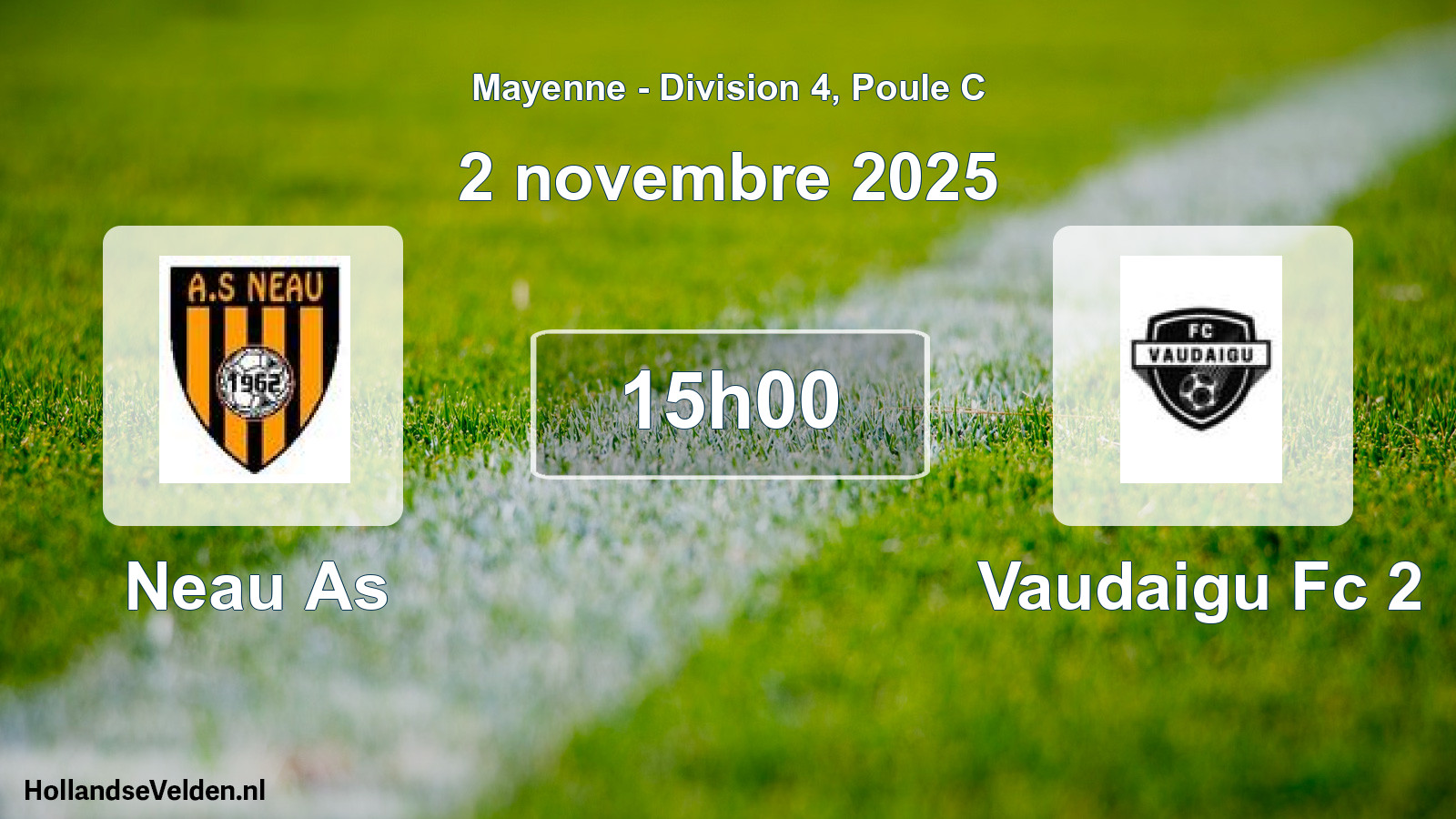Geplande wedstrijd: Neau As - Vaudaigu Fc 2 (2 novembre 2025)