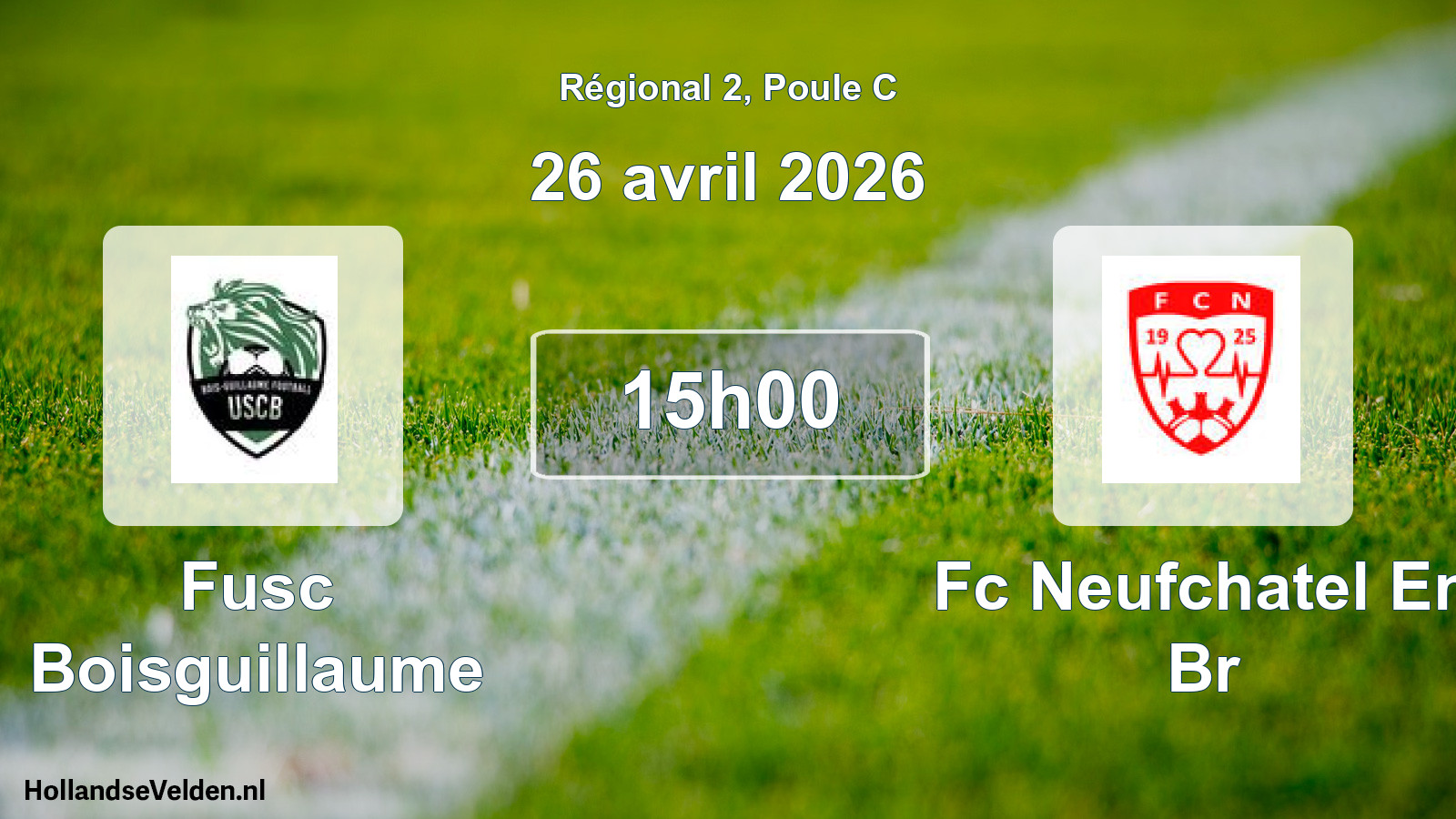 Scheduled Match: Fusc Boisguillaume - Fc Neufchatel En Br (26 April 2026)