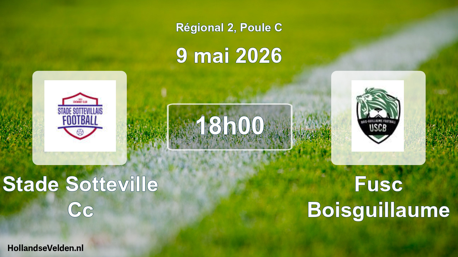 Geplande wedstrijd: Stade Sotteville Cc - Fusc Boisguillaume (9 mei 2026)