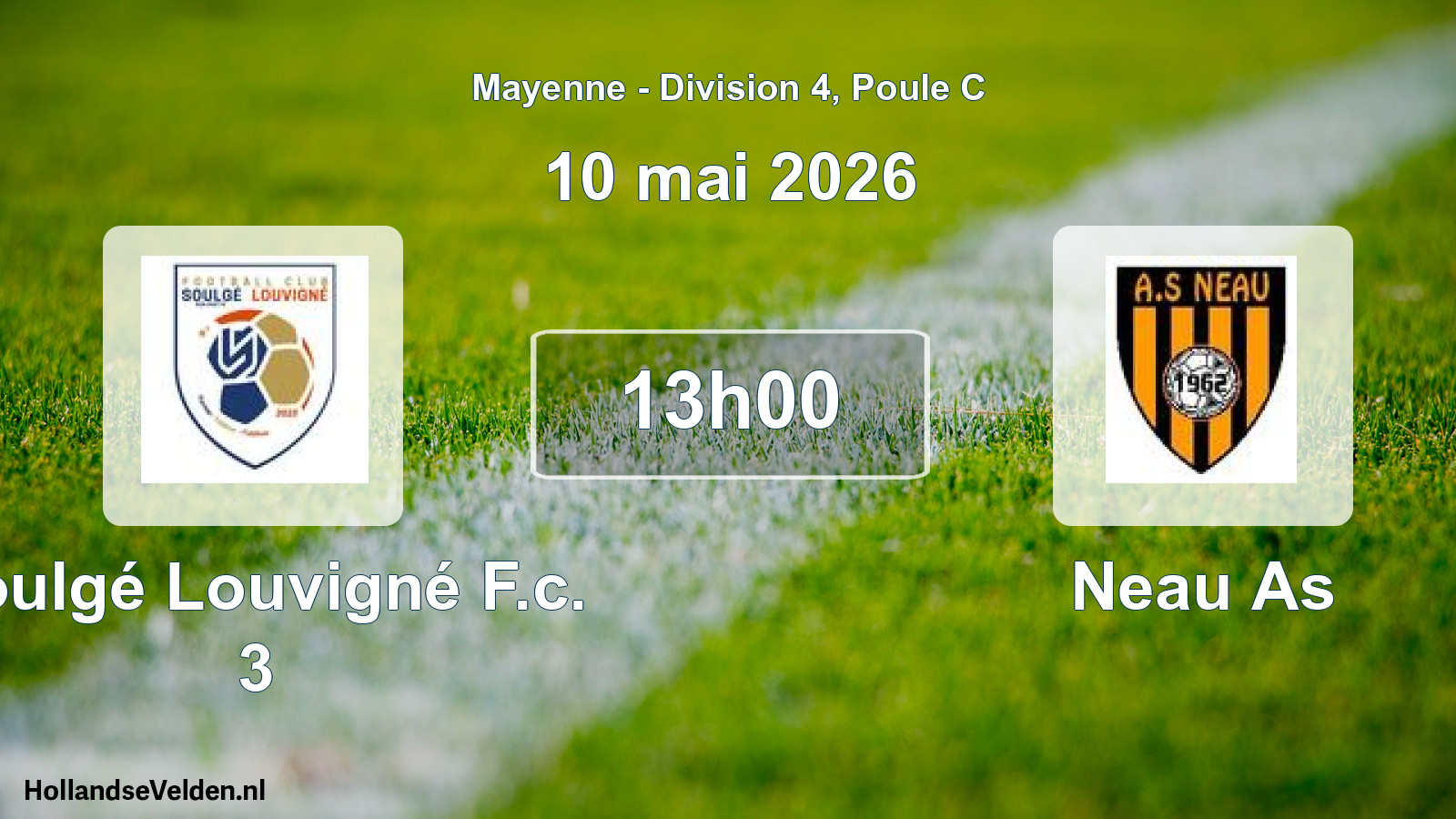 Scheduled Match: Soulgé Louvigné F.c. 3 - Neau As (10 May 2026)