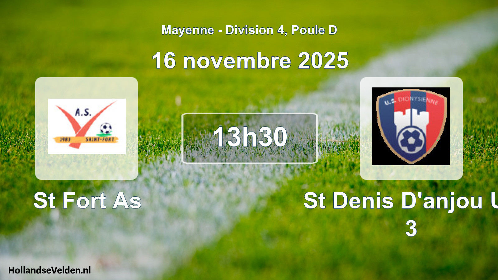 Scheduled Match: St Fort As - St Denis D'anjou Us 3 (16 November 2025)
