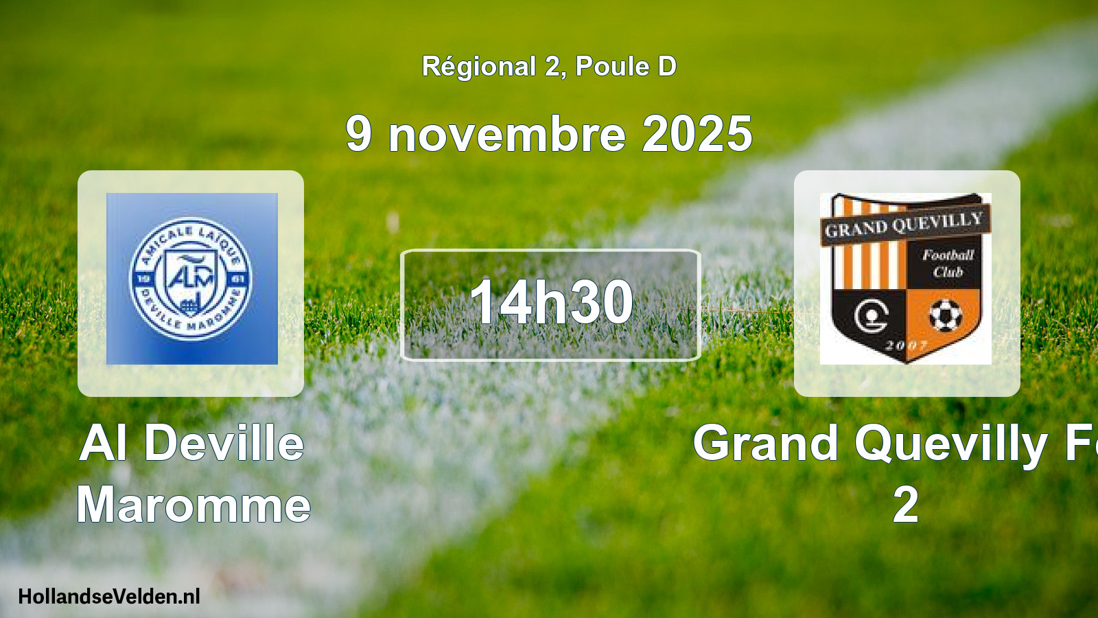 Scheduled Match: Al Deville Maromme - Grand Quevilly Fc 2 (9 November 2025)