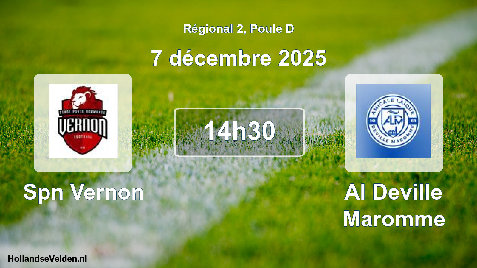 Scheduled Match: Spn Vernon - Al Deville Maromme (7 December 2025)