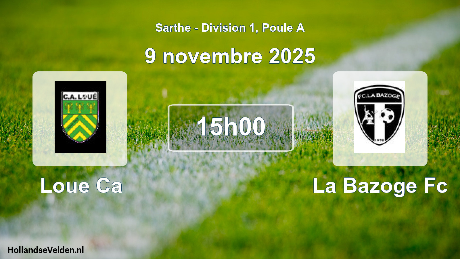 Scheduled Match: Loue Ca - La Bazoge Fc (9 November 2025)