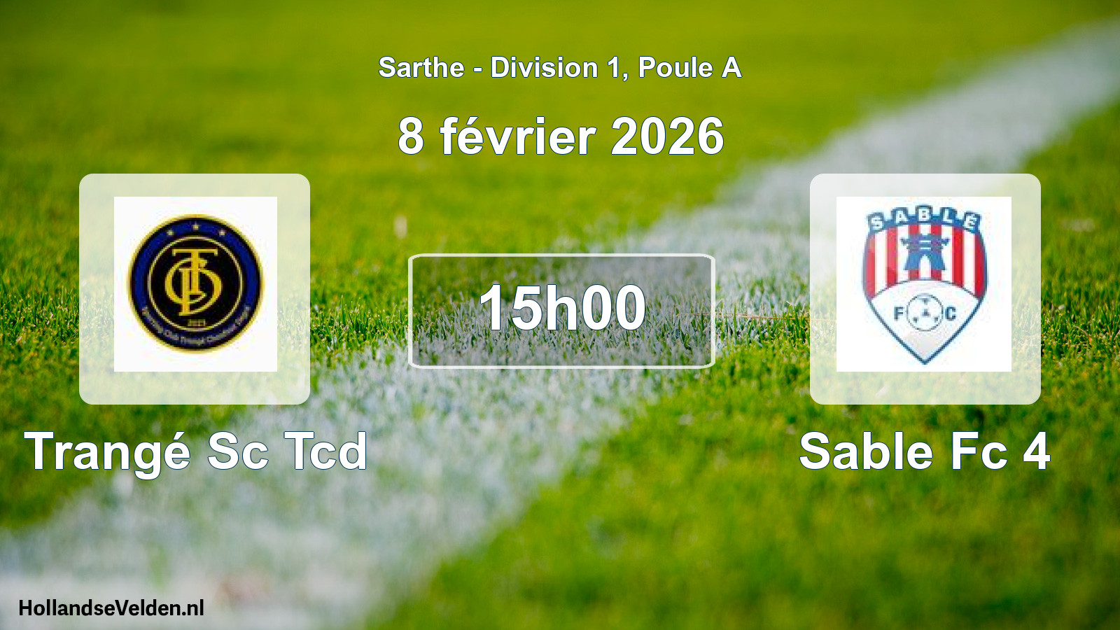 Geplande wedstrijd: Trangé Sc Tcd - Sable Fc 4 (8 février 2026)
