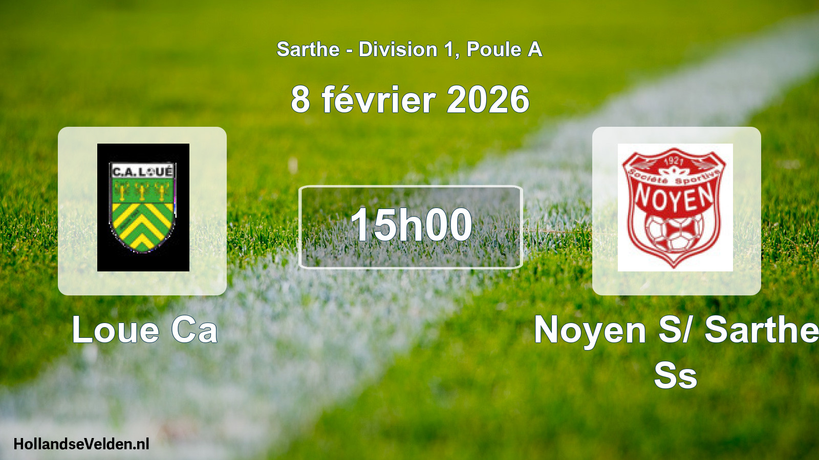 Geplande wedstrijd: Loue Ca - Noyen S/ Sarthe Ss (8 februari 2026)