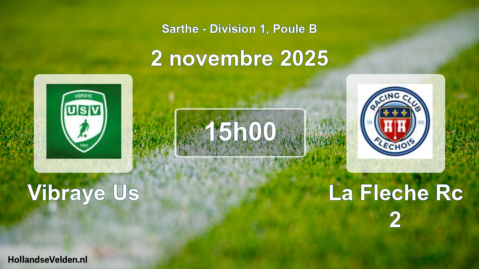 Scheduled Match: Vibraye Us - La Fleche Rc 2 (2 November 2025)