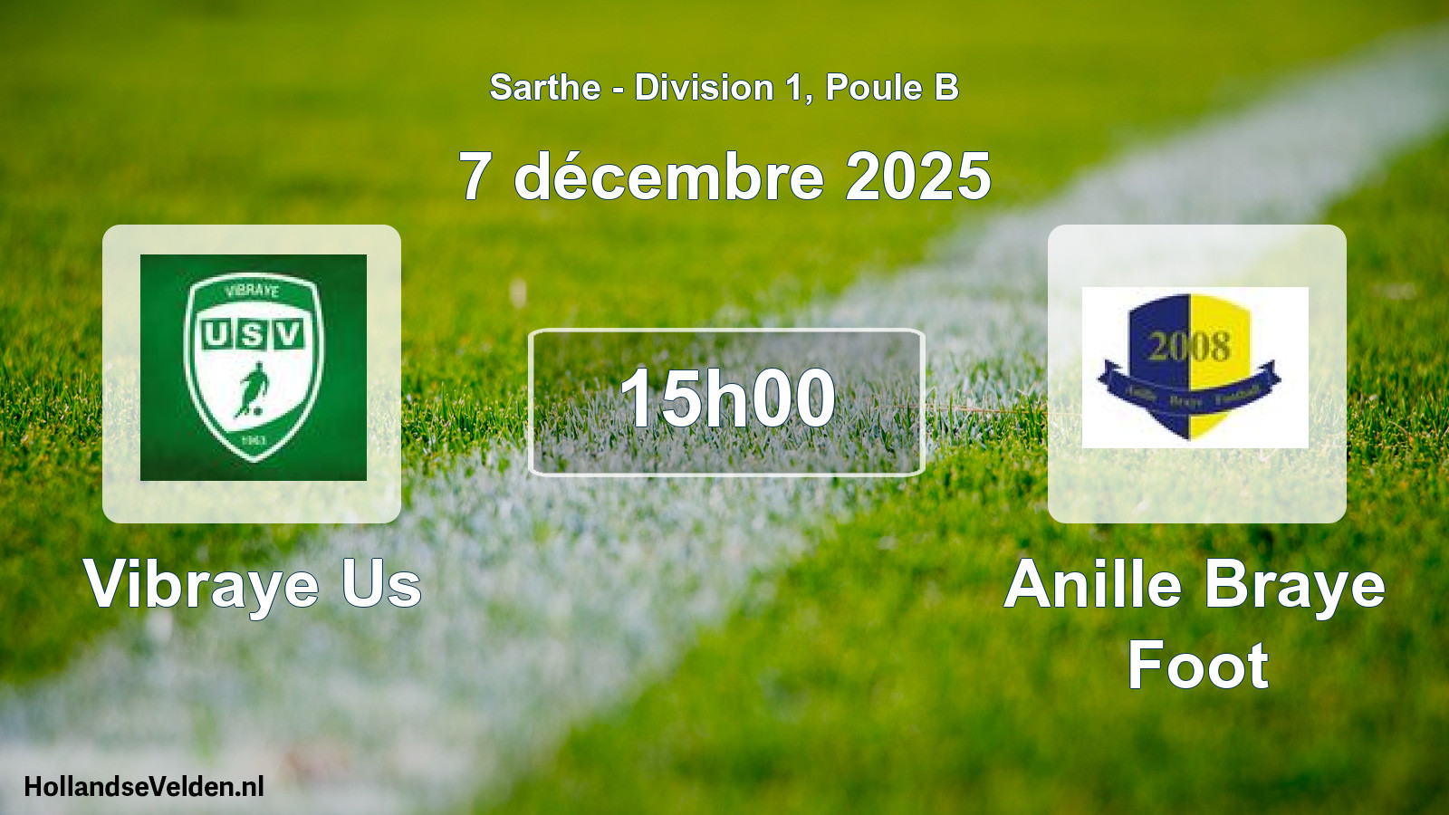 Geplande wedstrijd: Vibraye Us - Anille Braye Foot (7 décembre 2025)