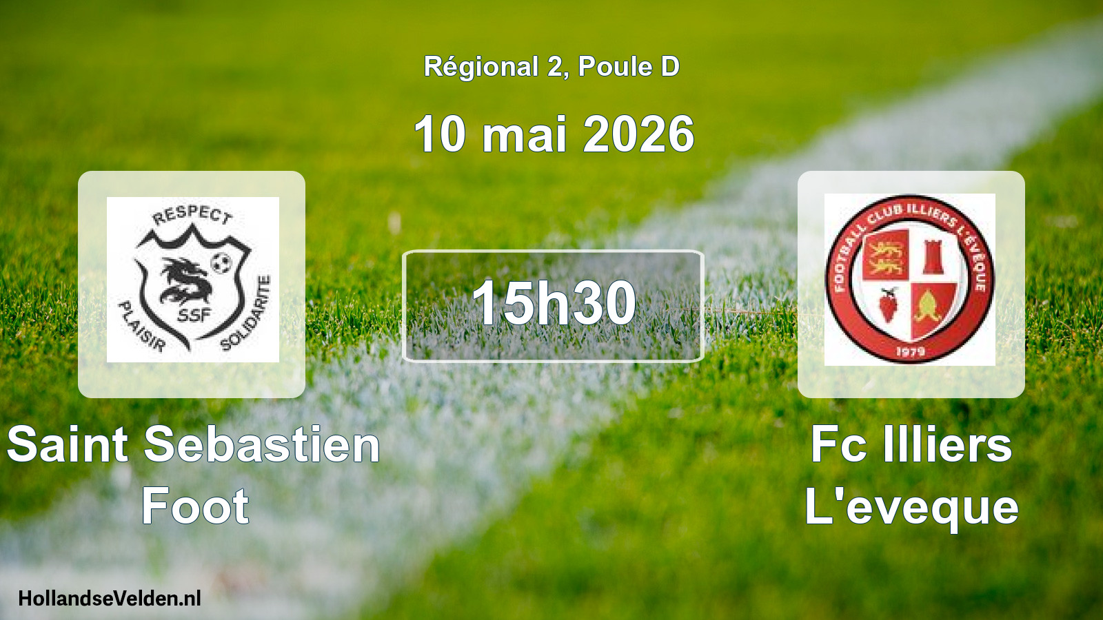 Geplande wedstrijd: Saint Sebastien Foot - Fc Illiers L'eveque (10 mei 2026)