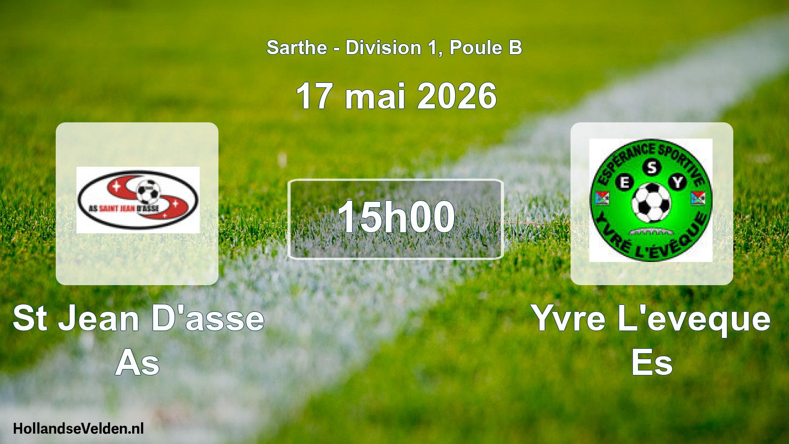 Scheduled Match: St Jean D'asse As - Yvre L'eveque Es (17 May 2026)