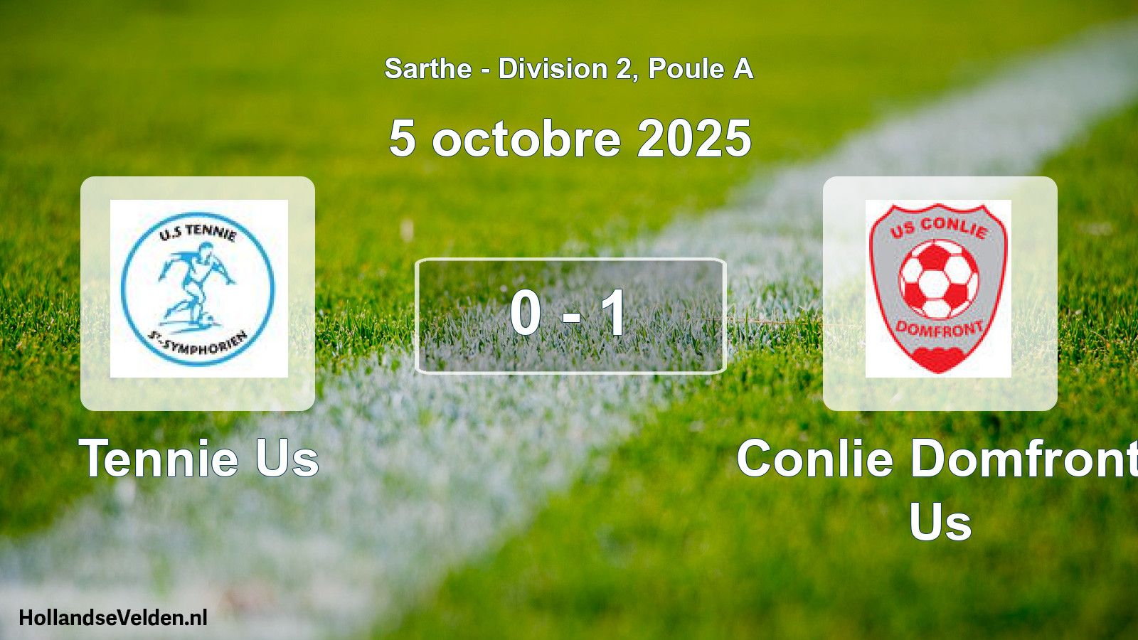 Gespeelde wedstrijd: Tennie Us - Conlie Domfront Us 0 - 1 (5 octobre 2025)