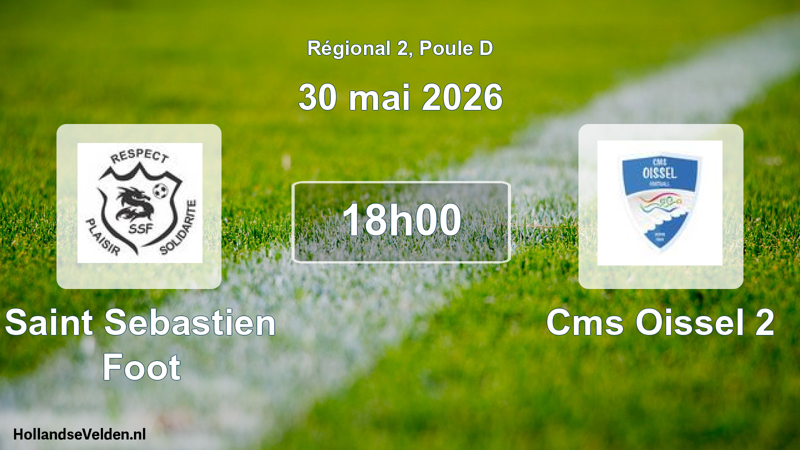 Geplande wedstrijd: Saint Sebastien Foot - Cms Oissel 2 (30 mai 2026)