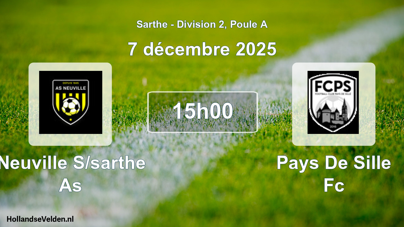 Scheduled Match: Neuville S/sarthe As - Pays De Sille Fc (7 December 2025)