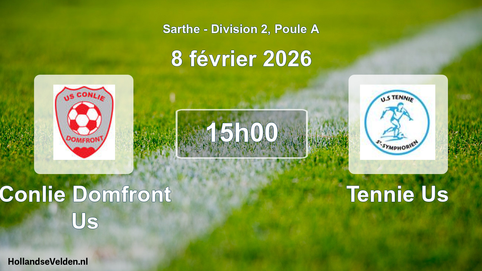 Scheduled Match: Conlie Domfront Us - Tennie Us (8 February 2026)