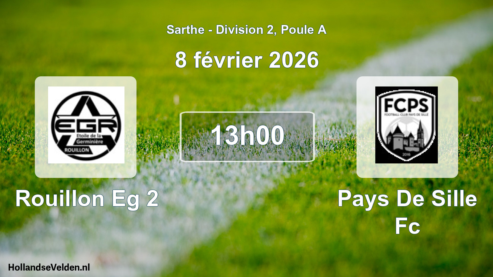 Geplande wedstrijd: Rouillon Eg 2 - Pays De Sille Fc (8 février 2026)