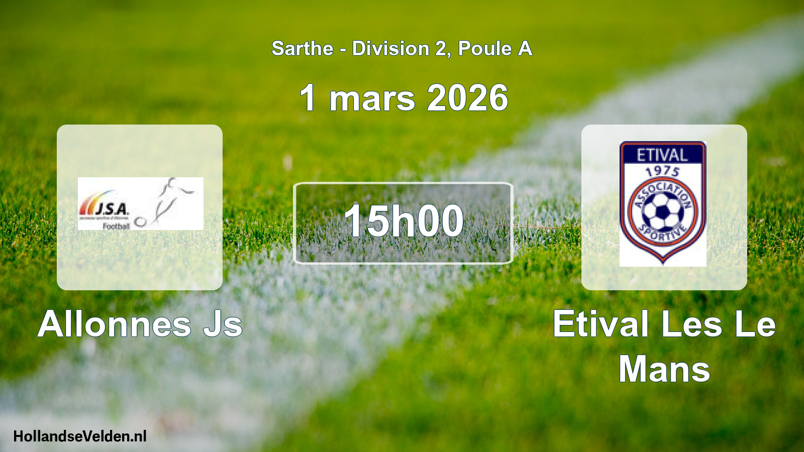 Scheduled Match: Allonnes Js - Etival Les Le Mans (1 March 2026)