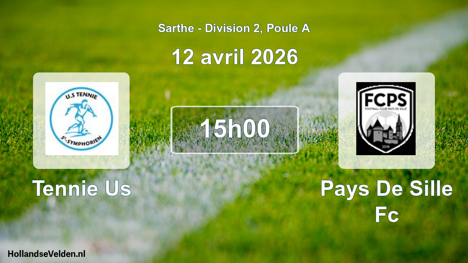 Scheduled Match: Tennie Us - Pays De Sille Fc (12 April 2026)