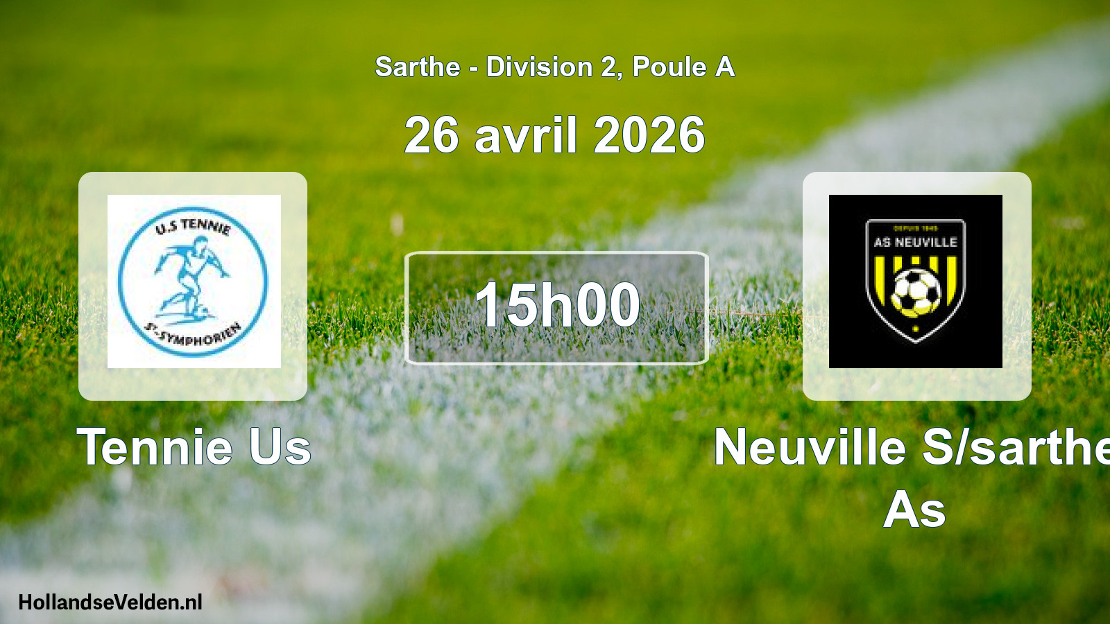 Scheduled Match: Tennie Us - Neuville S/sarthe As (26 April 2026)