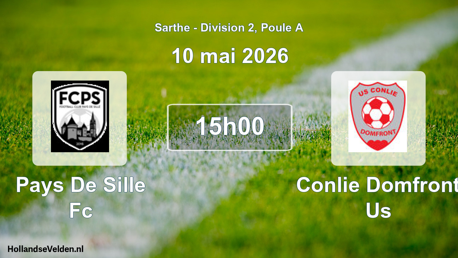 Geplande wedstrijd: Pays De Sille Fc - Conlie Domfront Us (10 mai 2026)