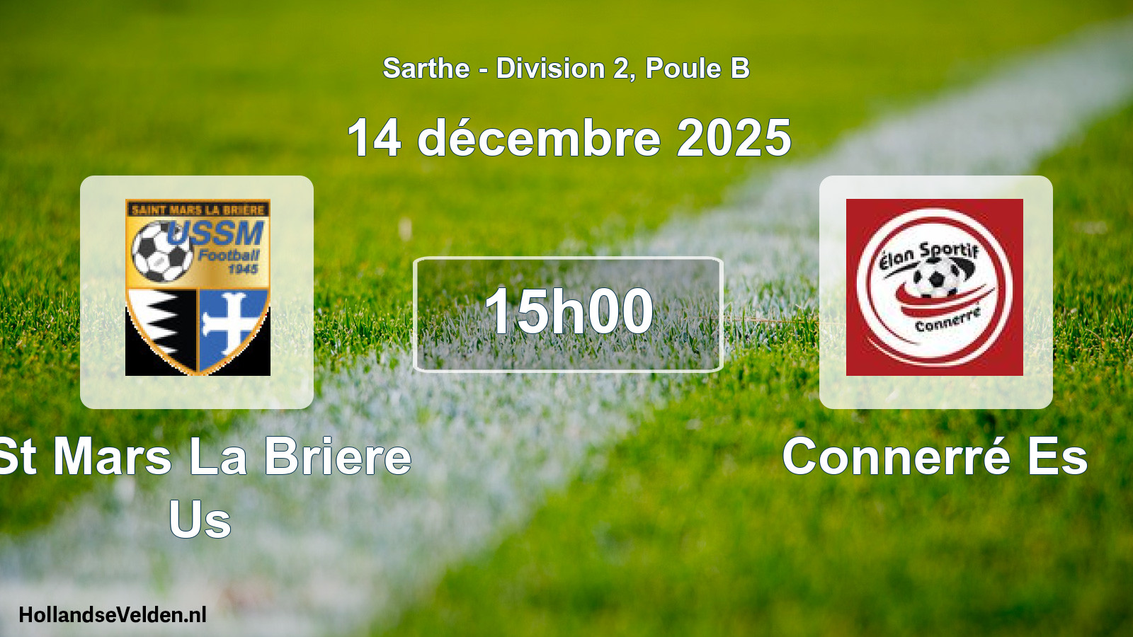 Geplande wedstrijd: St Mars La Briere Us - Connerré Es (14 décembre 2025)