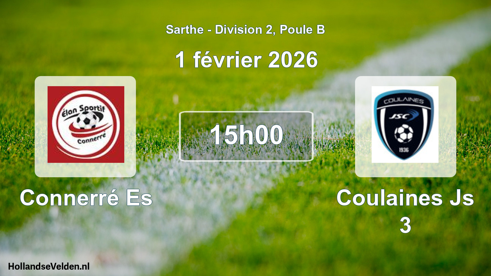 Scheduled Match: Connerré Es - Coulaines Js 3 (1 February 2026)