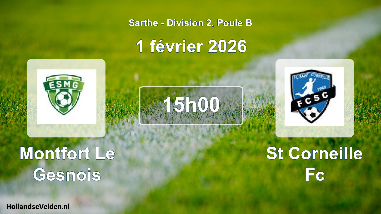 Geplande wedstrijd: Montfort Le Gesnois - St Corneille Fc (1 février 2026)