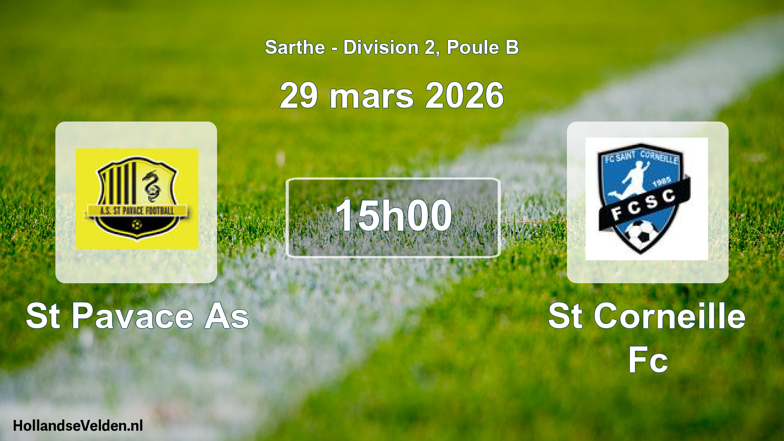 Scheduled Match: St Pavace As - St Corneille Fc (29 March 2026)