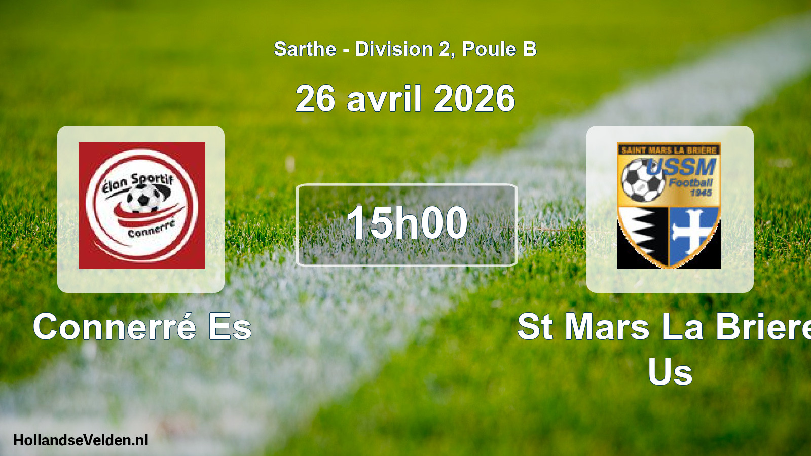 Scheduled Match: Connerré Es - St Mars La Briere Us (26 April 2026)