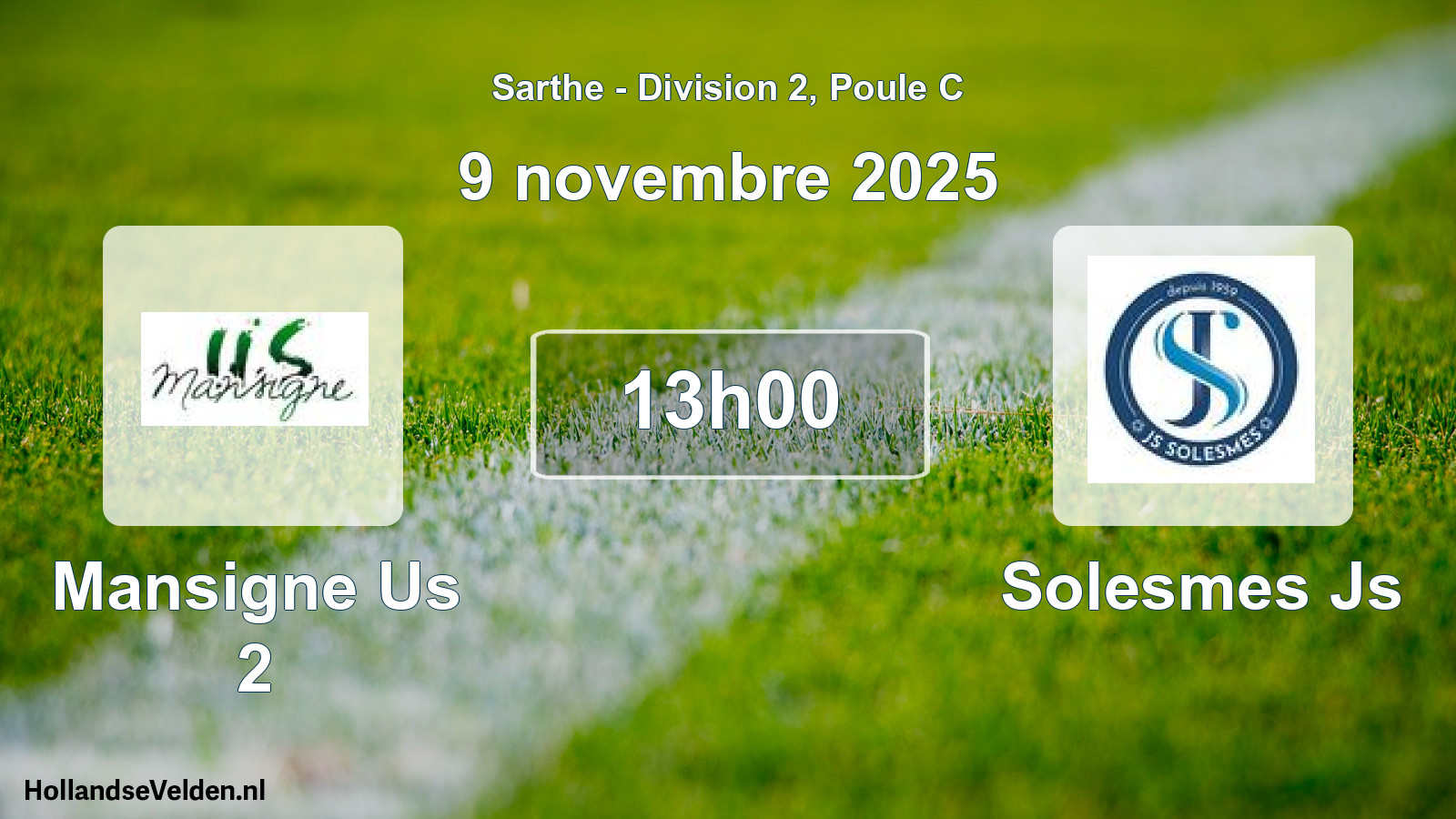 Scheduled Match: Mansigne Us 2 - Solesmes Js (9 November 2025)