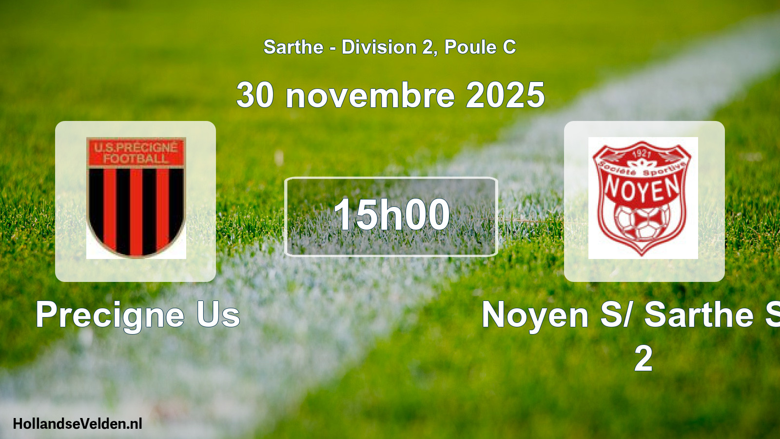 Scheduled Match: Precigne Us - Noyen S/ Sarthe Ss 2 (30 November 2025)