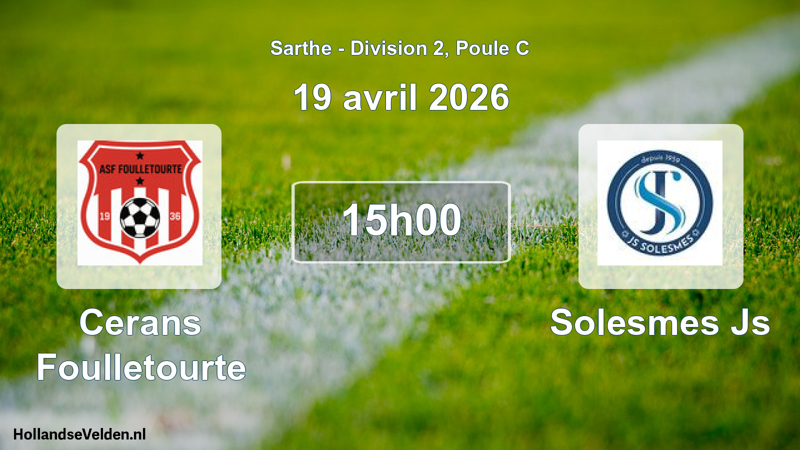 Scheduled Match: Cerans Foulletourte - Solesmes Js (19 April 2026)