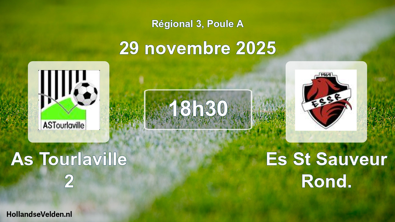 Geplande wedstrijd: As Tourlaville 2 - Es St Sauveur Rond. (29 november 2025)