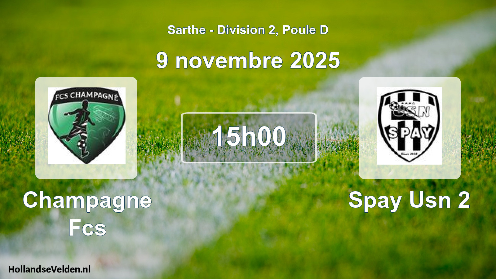 Geplande wedstrijd: Champagne Fcs - Spay Usn 2 (9 novembre 2025)