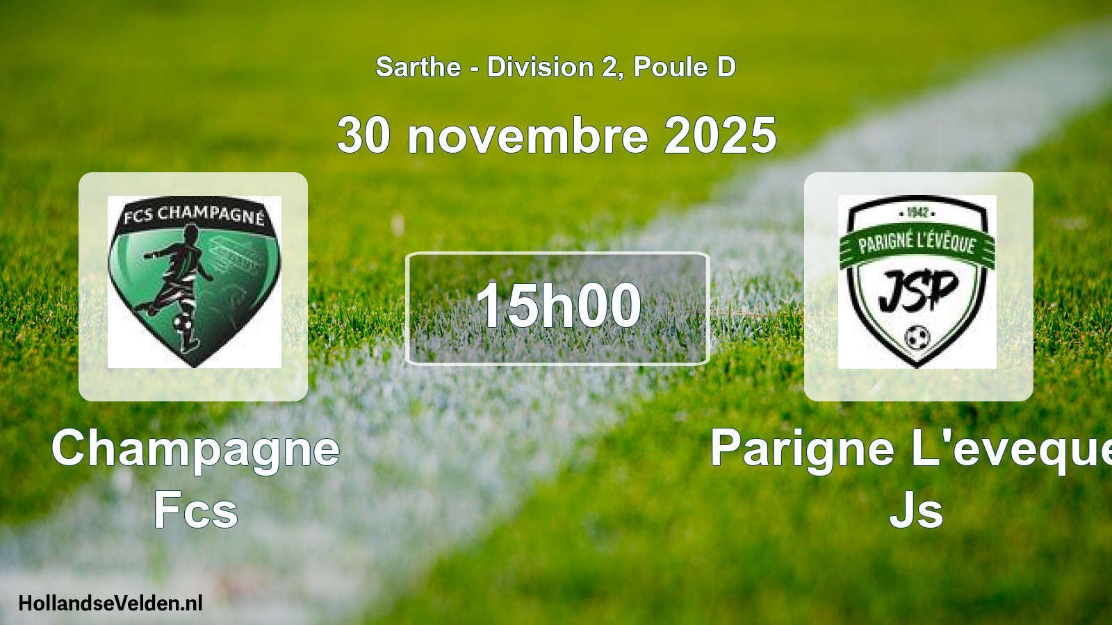 Scheduled Match: Champagne Fcs - Parigne L'eveque Js (30 November 2025)