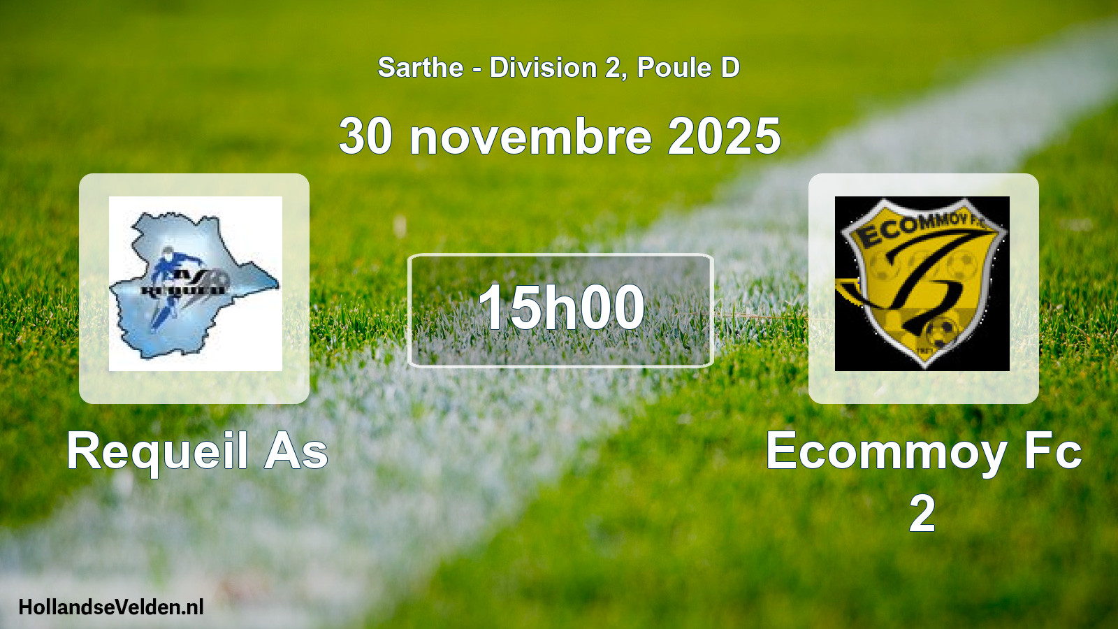 Geplande wedstrijd: Requeil As - Ecommoy Fc 2 (30 november 2025)