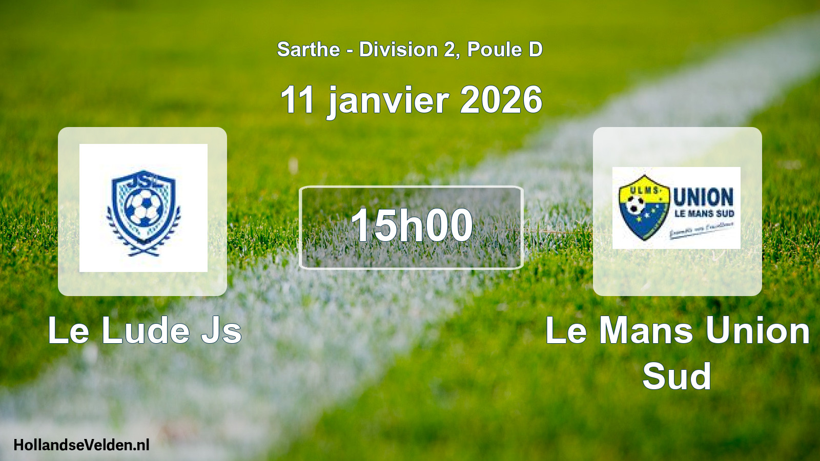 Geplande wedstrijd: Le Lude Js - Le Mans Union Sud (11 januari 2026)