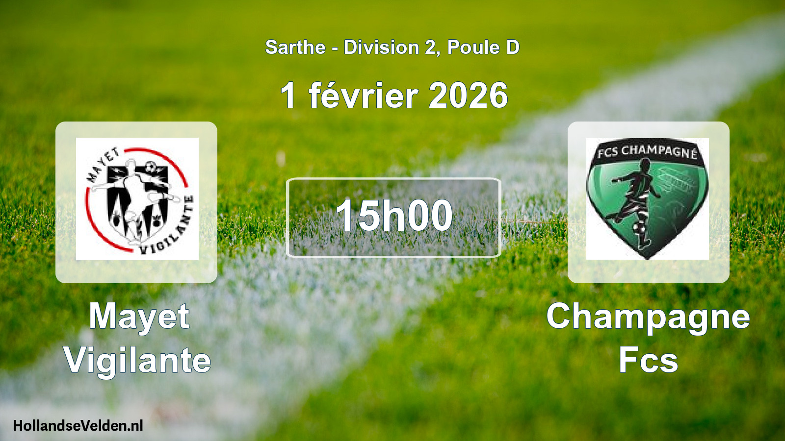 Geplande wedstrijd: Mayet Vigilante - Champagne Fcs (1 février 2026)