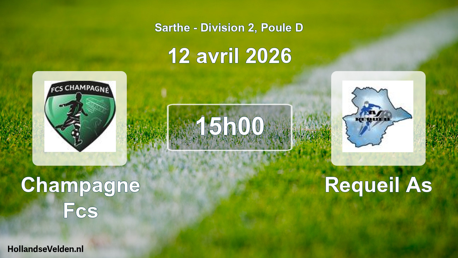 Geplande wedstrijd: Champagne Fcs - Requeil As (12 avril 2026)